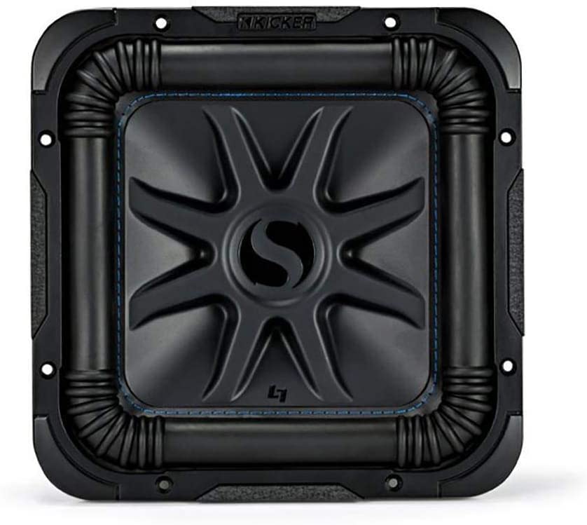 Kicker 44L7S102 L7S Solo-Baric 10 In 1200 W 2 Ohm DVC Square Car Audio Subwoofer-Car Toys