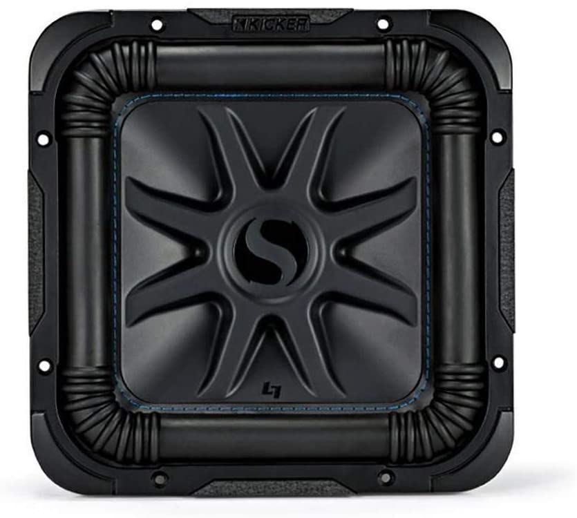 Kicker 44L7S104 L7S Solo-Baric 10 In 1200 W 4 Ohm DVC Square Car Audio Subwoofer-Car Toys