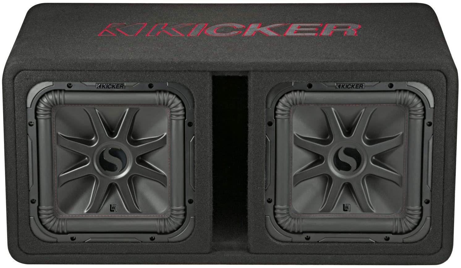 Kicker 45DL7R122 Dual 12" Solo-Baric L7R Loaded Subwoofer Enclosure - 2 Ohm-Car Toys