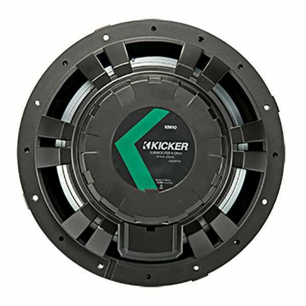 Kicker 45KM104 10 Inch 4 Ohm Waterproof Boat Marine Subwoofer, 175 W RMS Sub-Car Toys