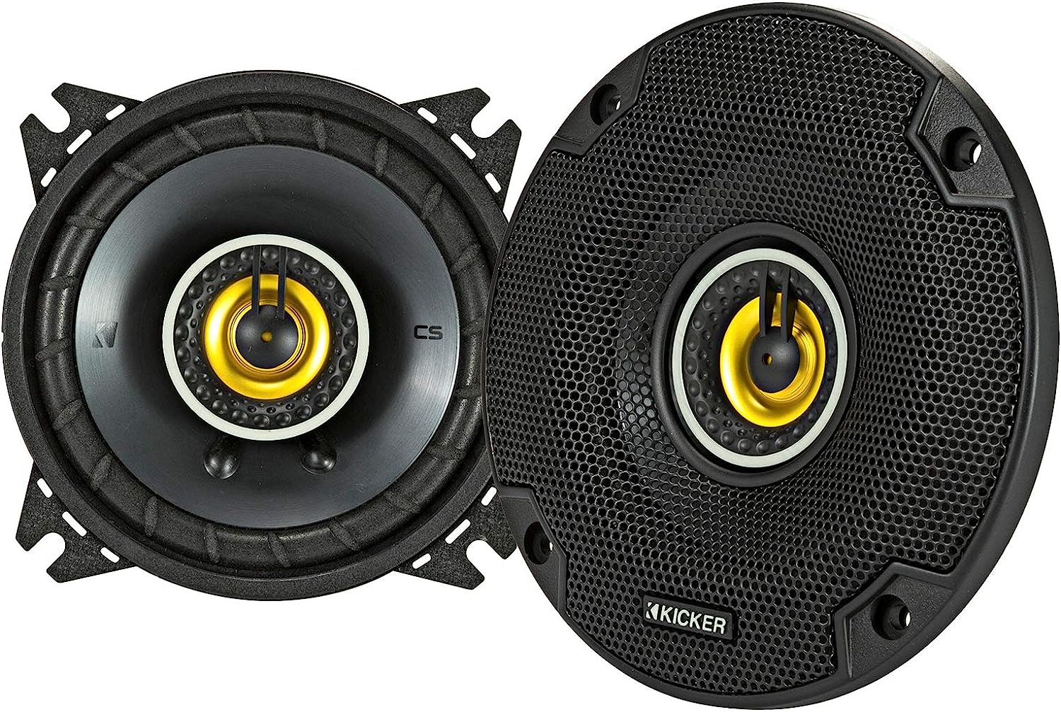 Kicker 46CSC44 CS Series 4" Coaxial Speakers-Car Toys