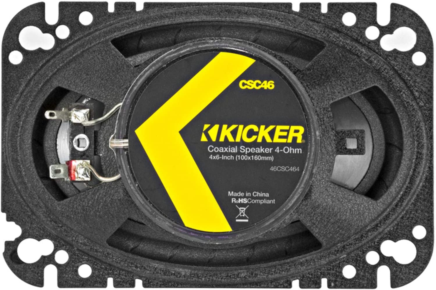 Kicker 46CSC464 CS Series 4x6" Coaxial Speakers-Car Toys