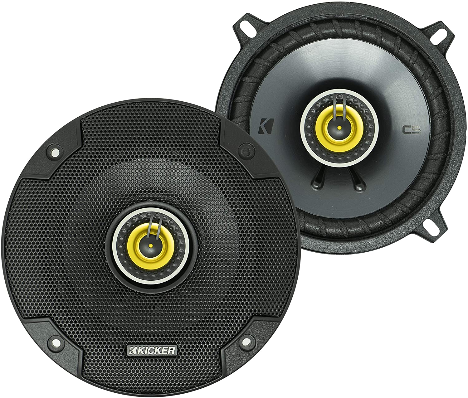 Kicker 46CSC54 CS Series Car Audio 5 1/4 Inch Coaxial Full Range Speakers, 5.25"-Car Toys