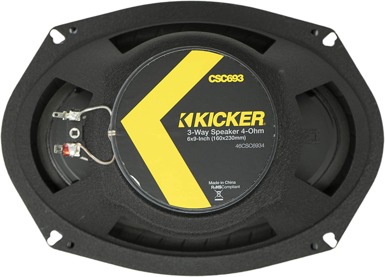 Kicker 46CSC6934 3-Way CS Series 6x9" Coaxial Car Audio Speakers Pair, 150 Watts-Car Toys