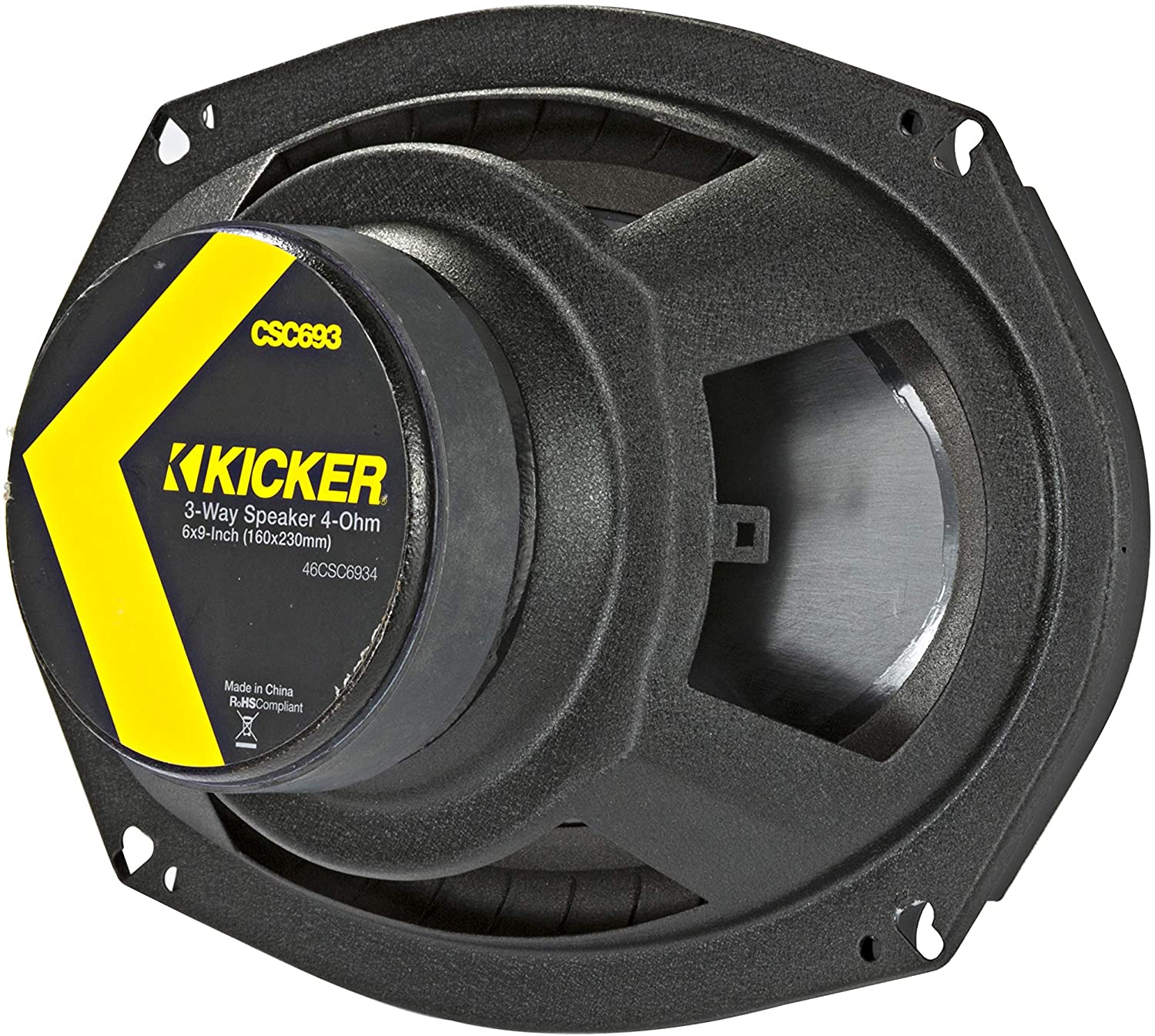 Kicker 46CSC6934 3-Way CS Series 6x9" Coaxial Car Audio Speakers Pair, 150 Watts-Car Toys