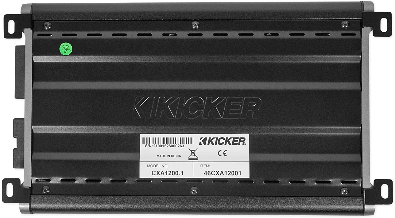 Kicker 46CXA1200.1 Class D Monoblock Subwoofer Amplifier 1200W RMS Car Audio Amp-Car Toys