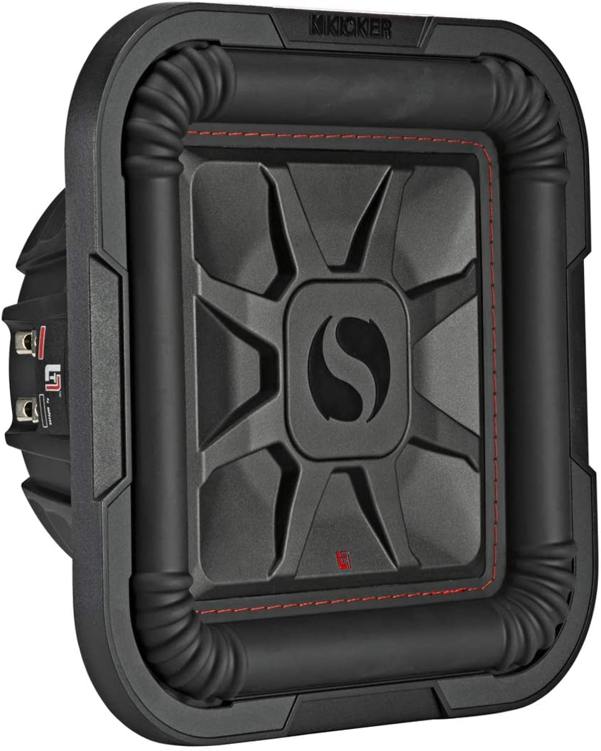 Kicker 46L7T102 Car Audio L7T Shallow Mount 10" Sub, Square L7 Subwoofer L7T102-Car Toys