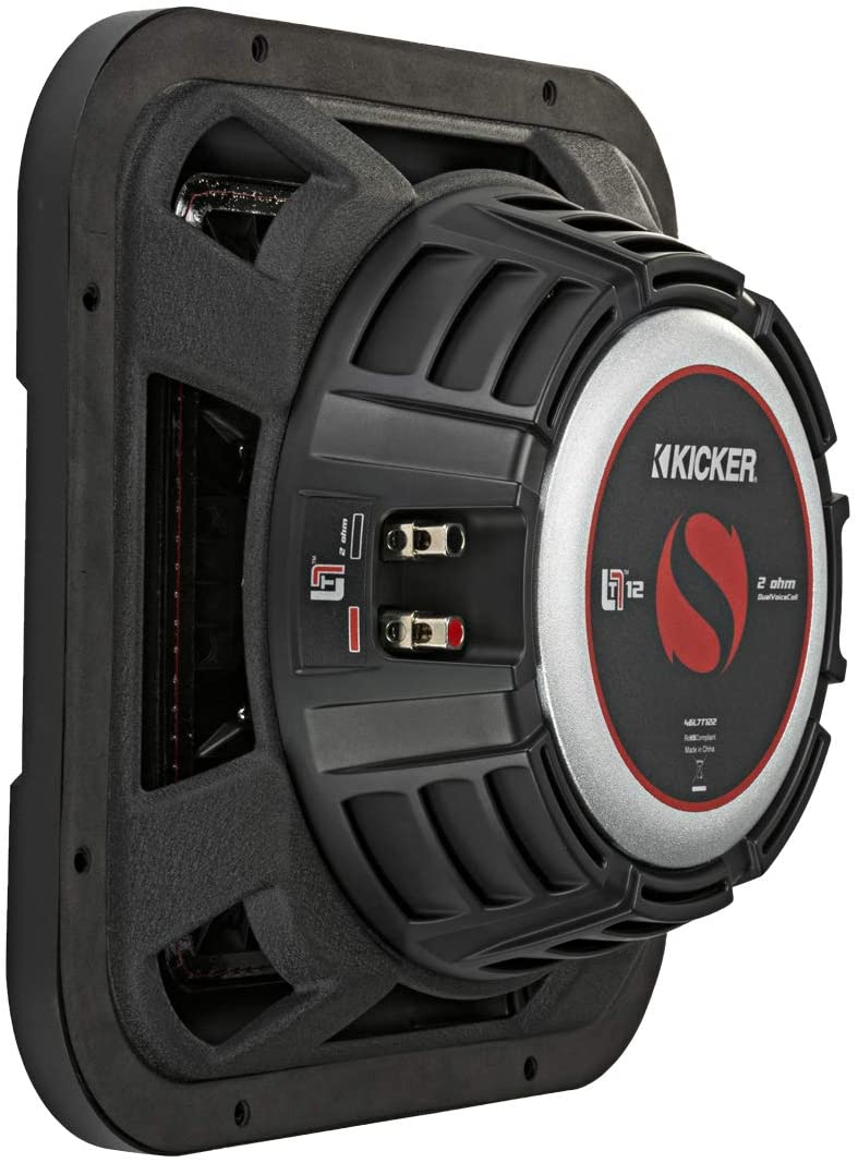 Kicker 46L7T102 Car Audio L7T Shallow Mount 10" Sub, Square L7 Subwoofer L7T102-Car Toys