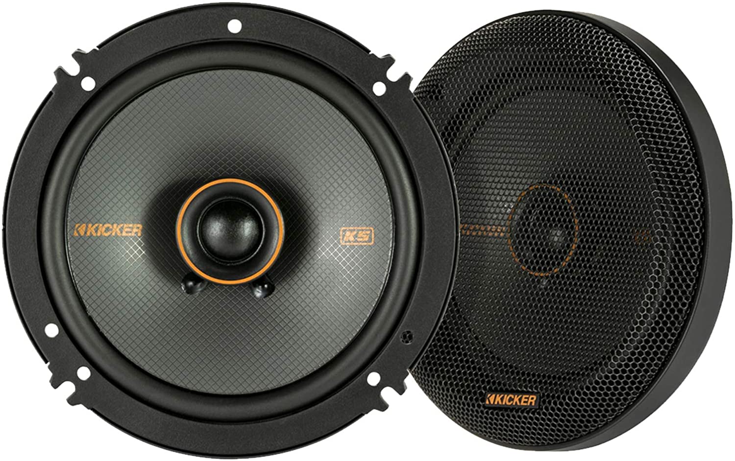 KICKER 47KSC6504 KS Series Car Audio 6.5 Inch 100 W 4 Ohm 2 Way Coaxial Speakers-Car Toys