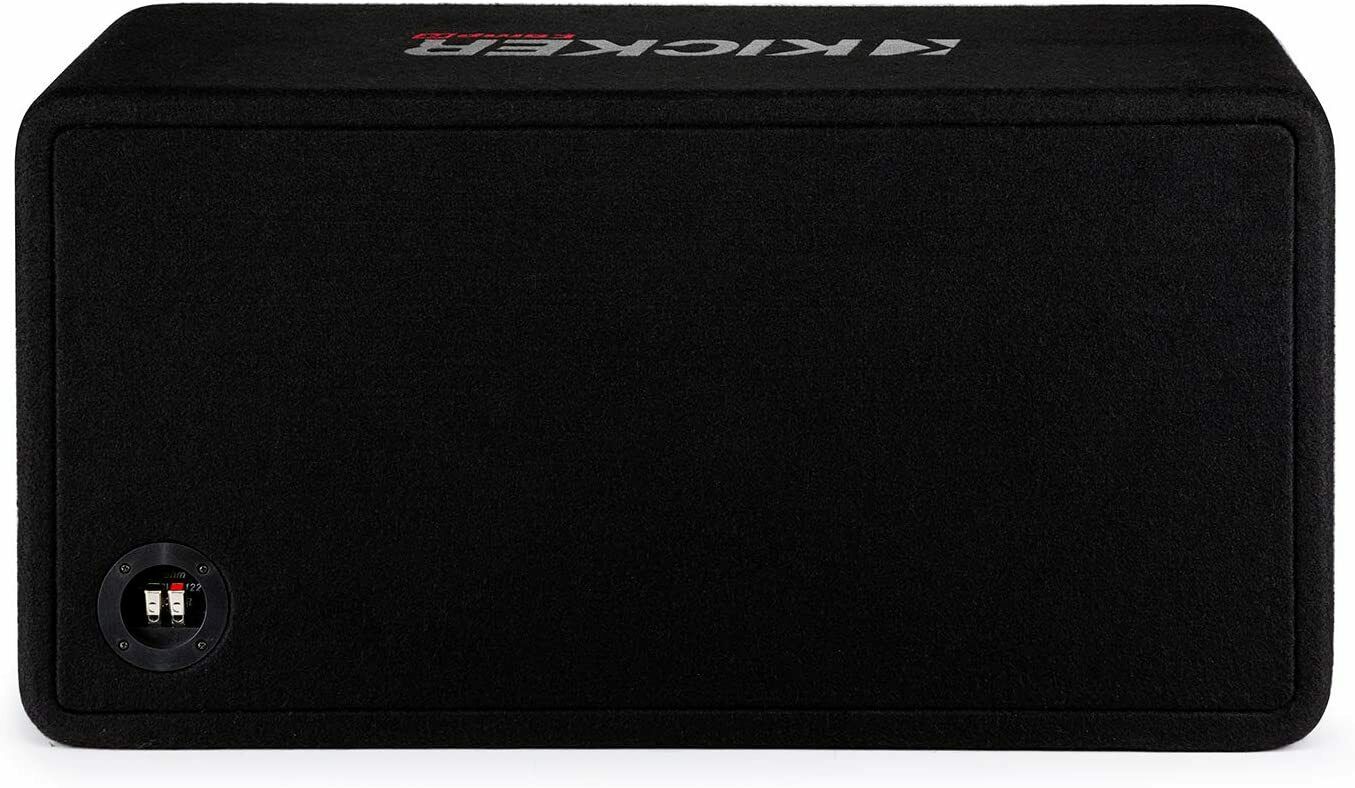 Kicker 48DCWR122 CompR Car Audio Subwoofer, 12" Dual Loaded Enclosure Box 2000 W-Car Toys