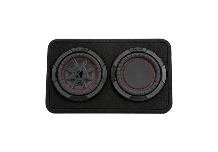 Kicker 48TCWRT82 8" CompRT 2 Ohm Loaded Enclosure-Car Toys