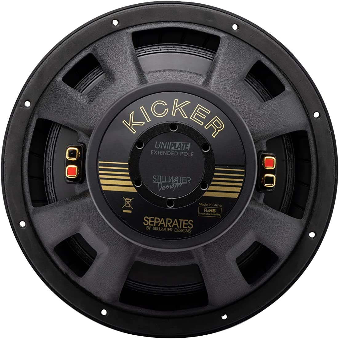 Kicker 50GOLD124 50th Anniversary 12" Competition Gold Subwoofer - 4 Ohm-Car Toys