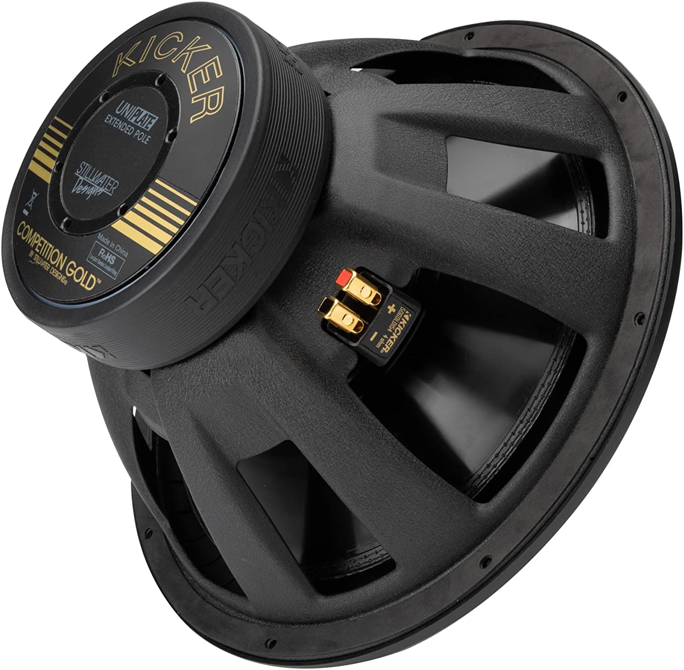 Kicker 50GOLD154 50th Anniversary 15" Competition Gold Subwoofer-Car Toys