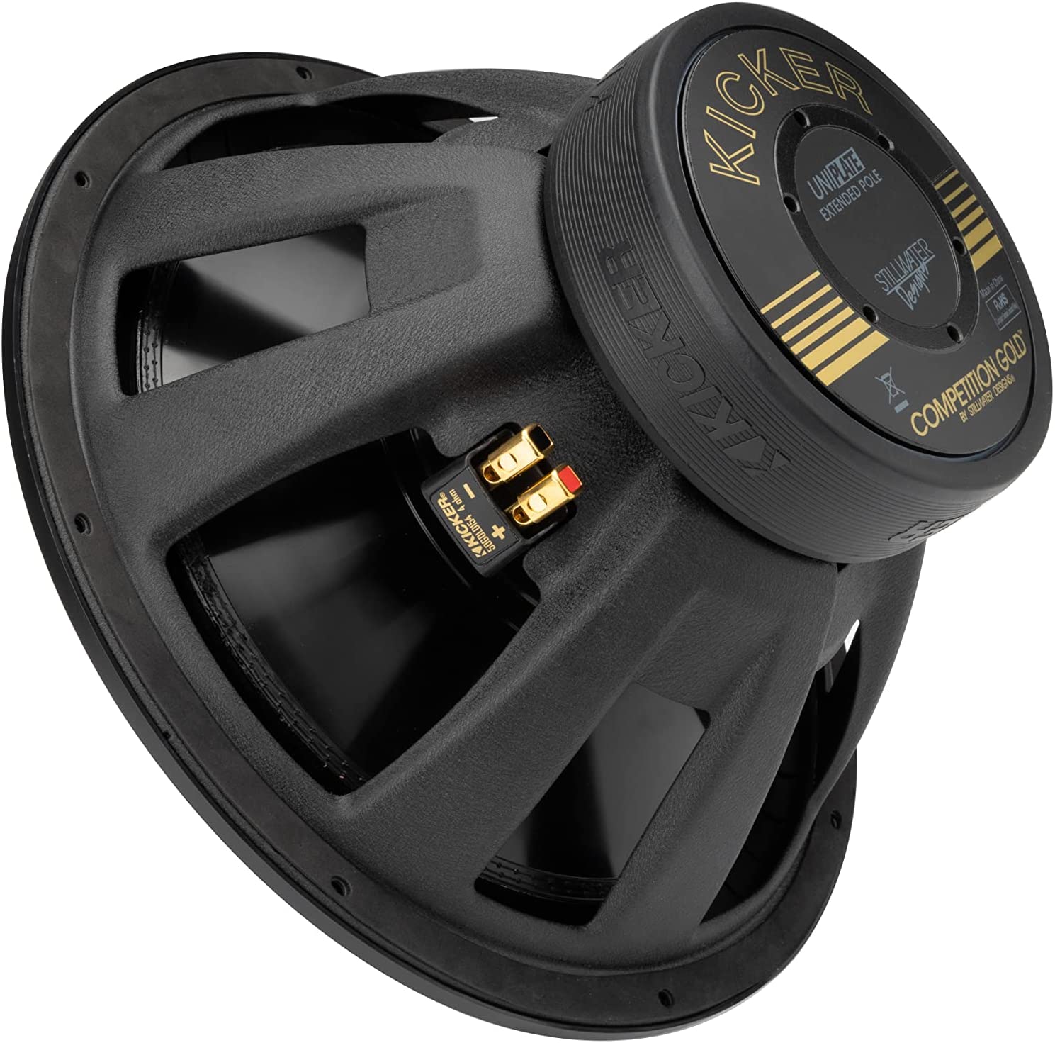 Kicker 50GOLD154 50th Anniversary 15" Competition Gold Subwoofer-Car Toys