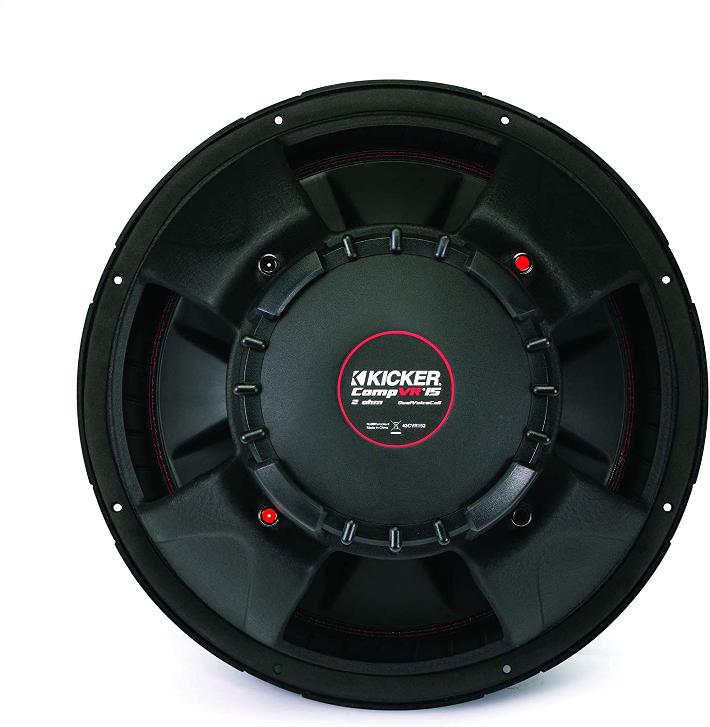 Kicker CompVR 15" Car Audio Subwoofer 1000W Max 500W RMS 4 Ohm Sub 43CVR154-Car Toys