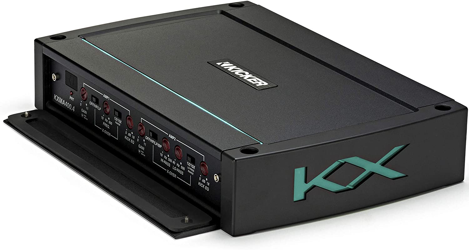 Kicker KXMA4004 KXMA400.4 4x100-Watt 4-Channel Class D Amplifier, REFURBISHED-Car Toys