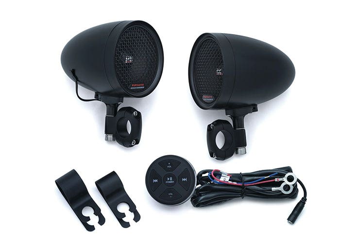 Kuryakyn Road Thunder Speaker Pods & Bluetooth Controller - Black-Car Toys