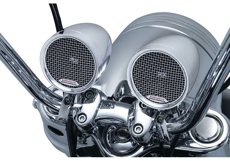 Kuryakyn Road Thunder Speaker Pods & Bluetooth Controller - Chrome-Car Toys