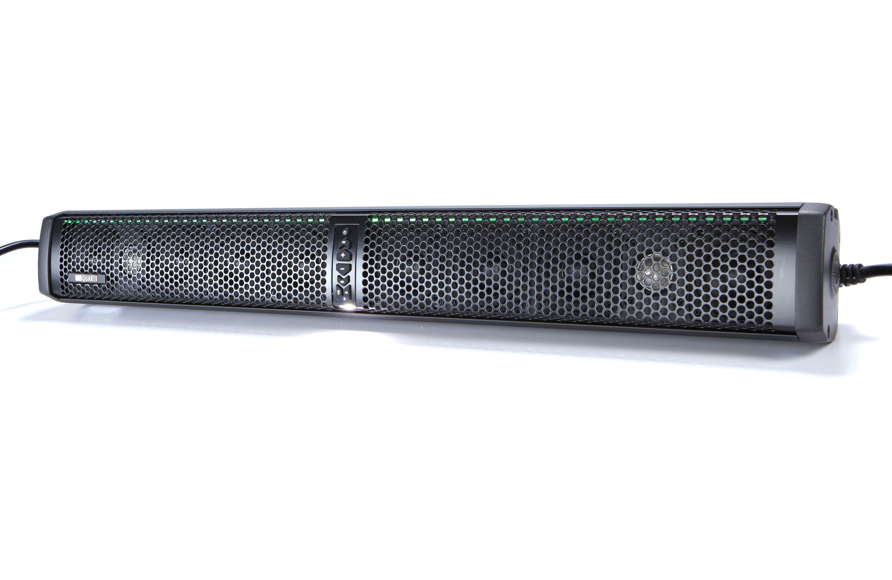 MB Quart Nautic NSB10V1 Amplified 10-Speaker Powersports Soundbar, Bluetooth/LED-Car Toys