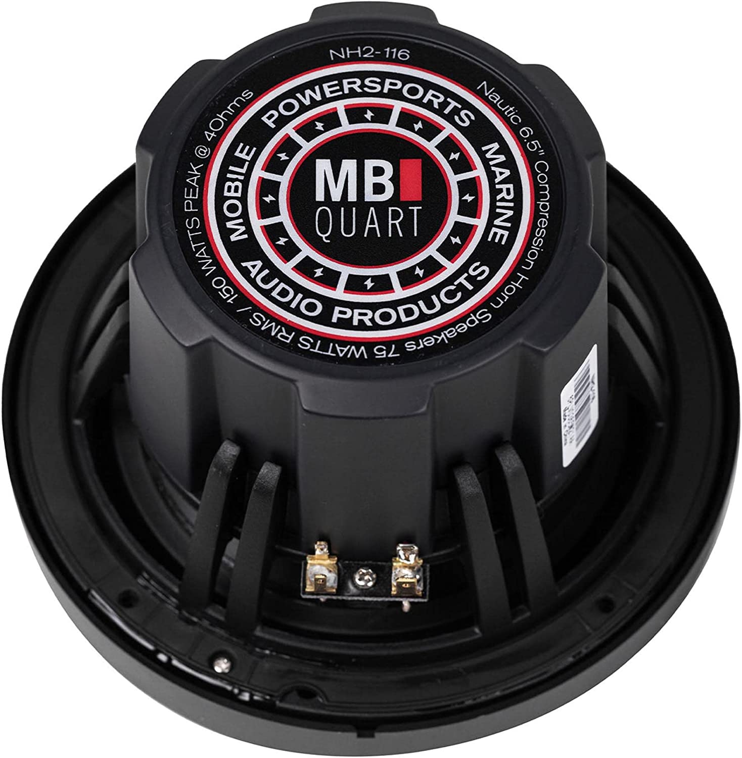 MB Quart NH2-116 Nautic 6.5" 2-Way 150W Marine Compression Horn Speakers IP67 WP-Car Toys