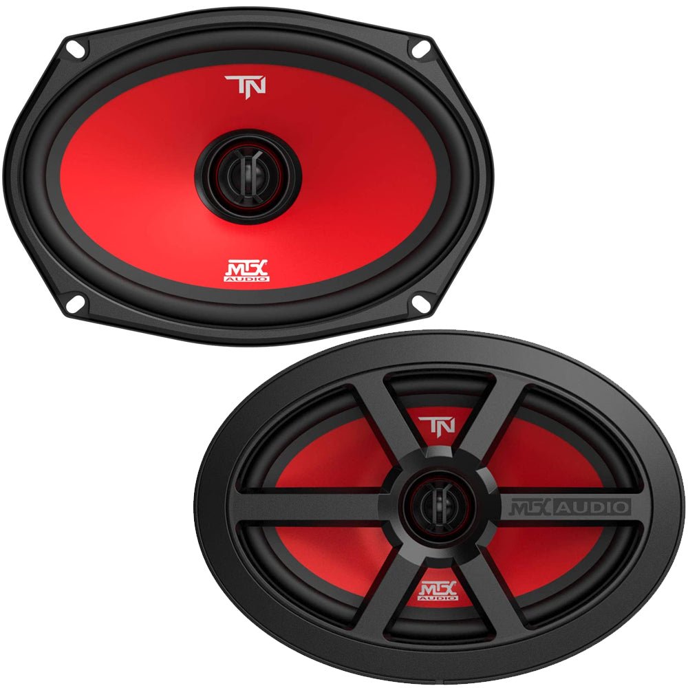 MTX Audio TERMINATOR69 2-Way 6x9" Coaxial Car Speakers Pair w/ Grilles, 60 W RMS