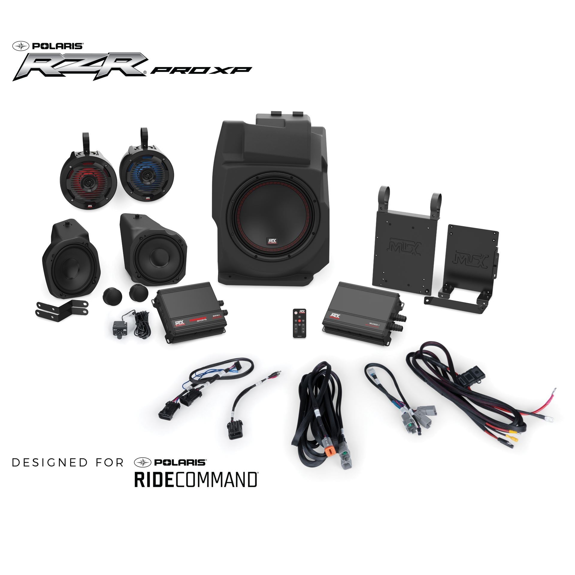 MTX PROXP-20RC-THUNDER5 Audio System: 2020+ RideCommand Polaris RZR Pro XP UTVs