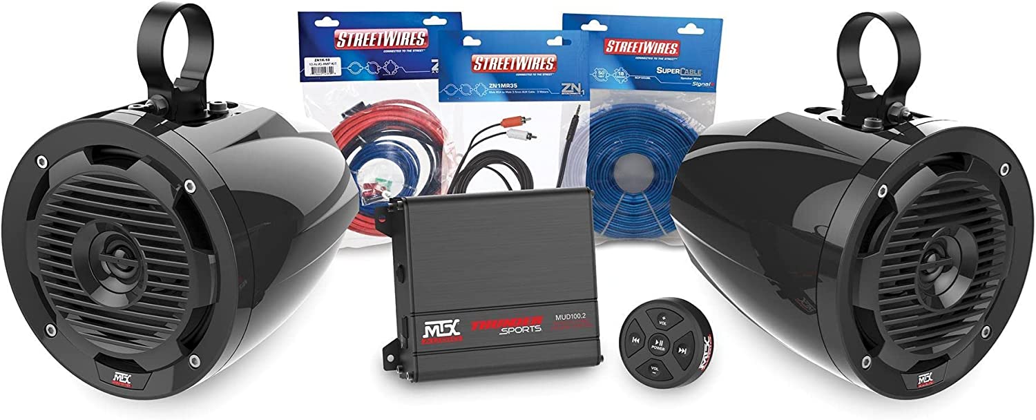 MTX UNI-1-MUDBTRC Universal Bluetooth ATV/UTV Audio System