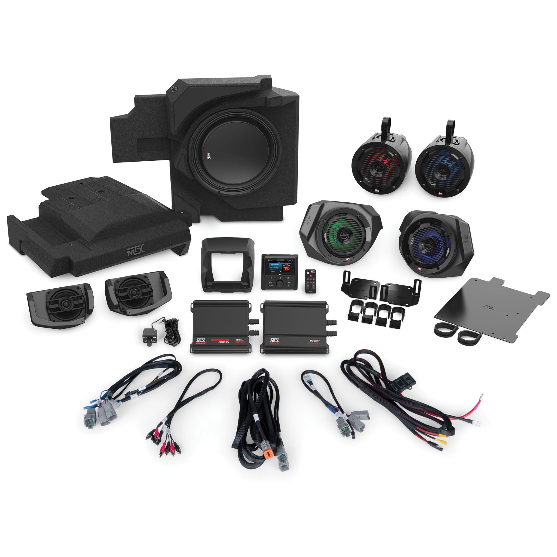 MTX X3-17-THUNDER8 2017+ 1000W Complete Audio System for Select Can Am Mavericks