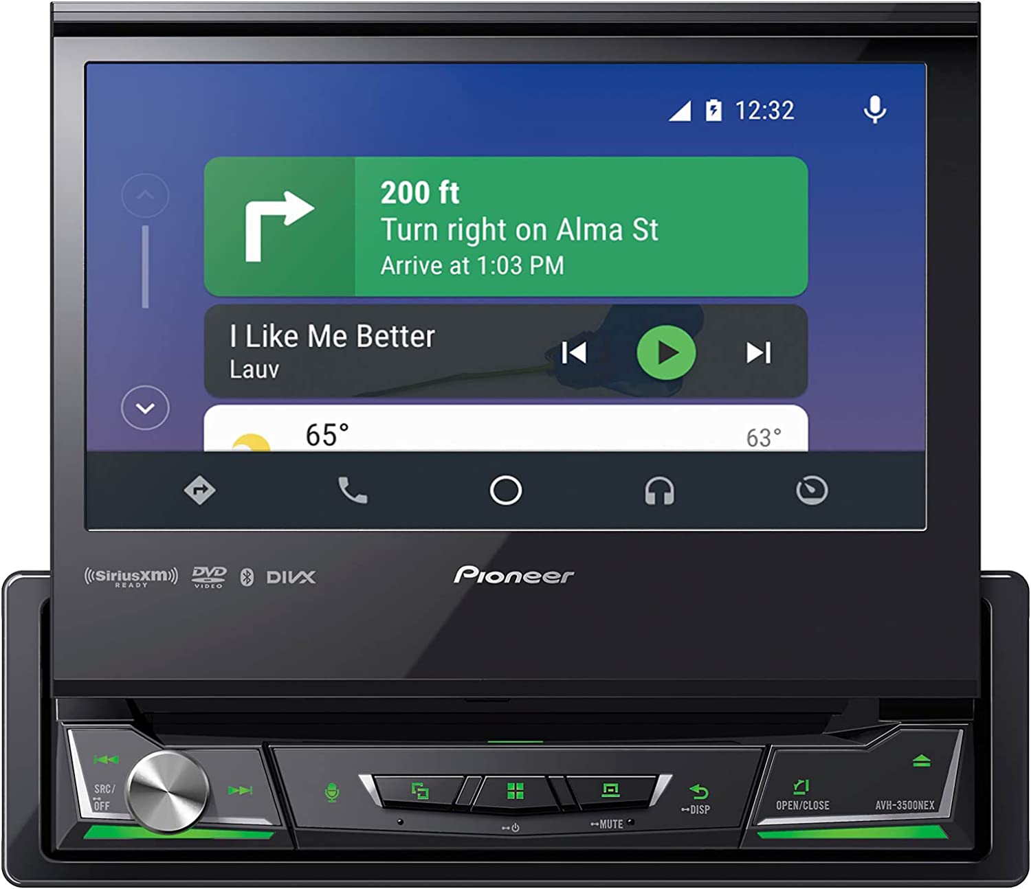 Pioneer AVH-3500NEX 1-DIN 7" Car Stereo, CD/DVD Radio, Apple CarPlay/Android A.