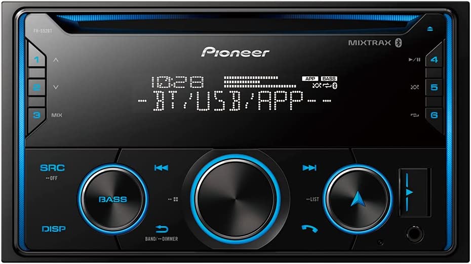 Pioneer FH-S52BT 2-DIN Bluetooth Car Receiver w/ CD Player, plays FLAC, MIXTRAX