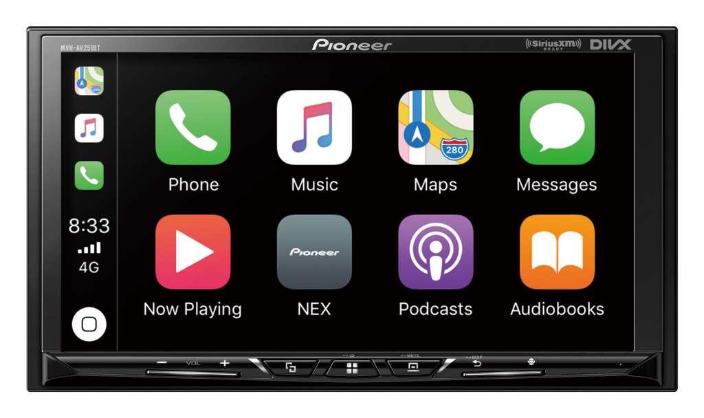 Pioneer MVH-AV251BT 7 Inch Multimedia Receiver with Apple CarPlay and Android Auto