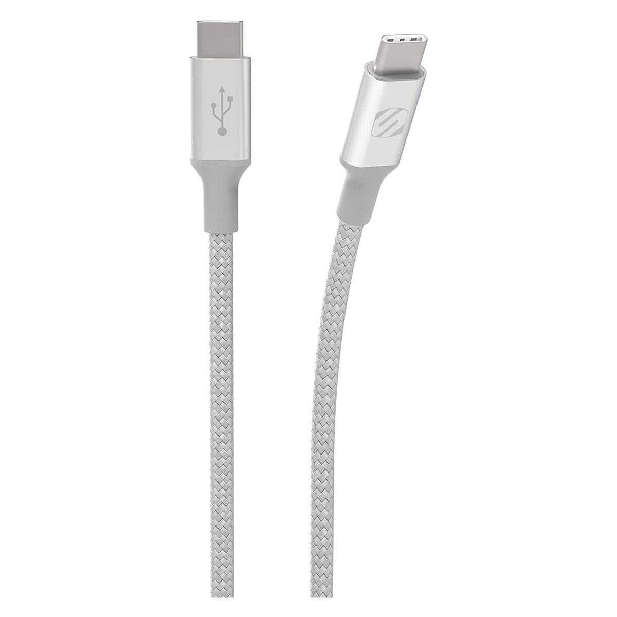 Scosche CCB4SR-SP Strikeline Premium USB-C to USB-C Charge & Sync Braided 4' Cable