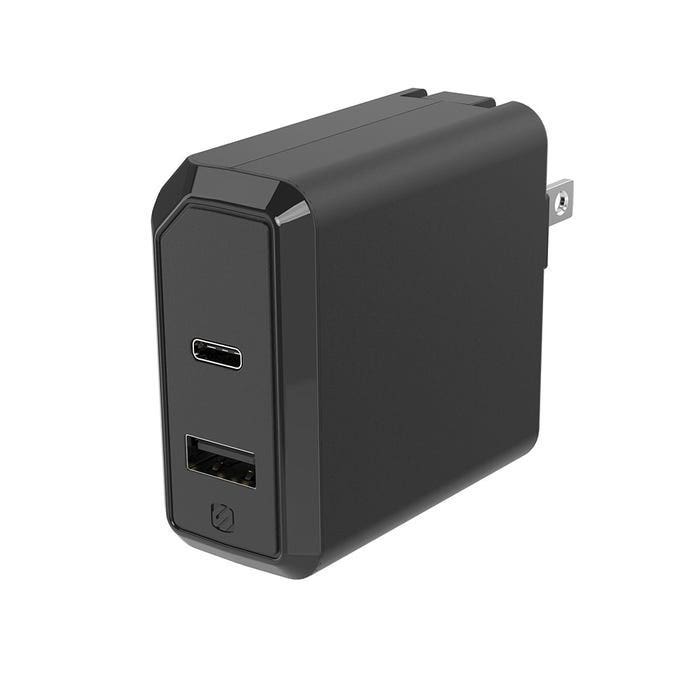 Scosche HPDA2C8 USB-C / USB-A Fast Charger with PowerVolt Power Delivery