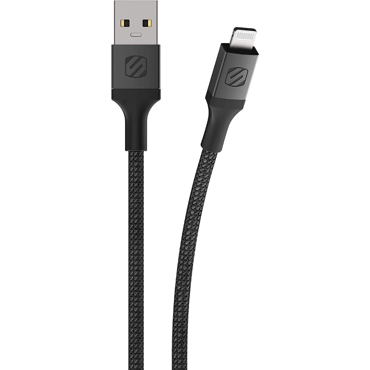 Scosche i3B1SG-SP STRIKELINE Premium MFi Certified Lightning Charge & Sync Braided Cable - 1 ft