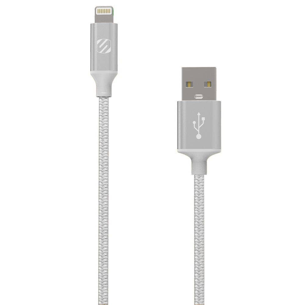 Scosche I3B4SR-SP StrikeLine Premium Braided Lightning Cable - 4 ft