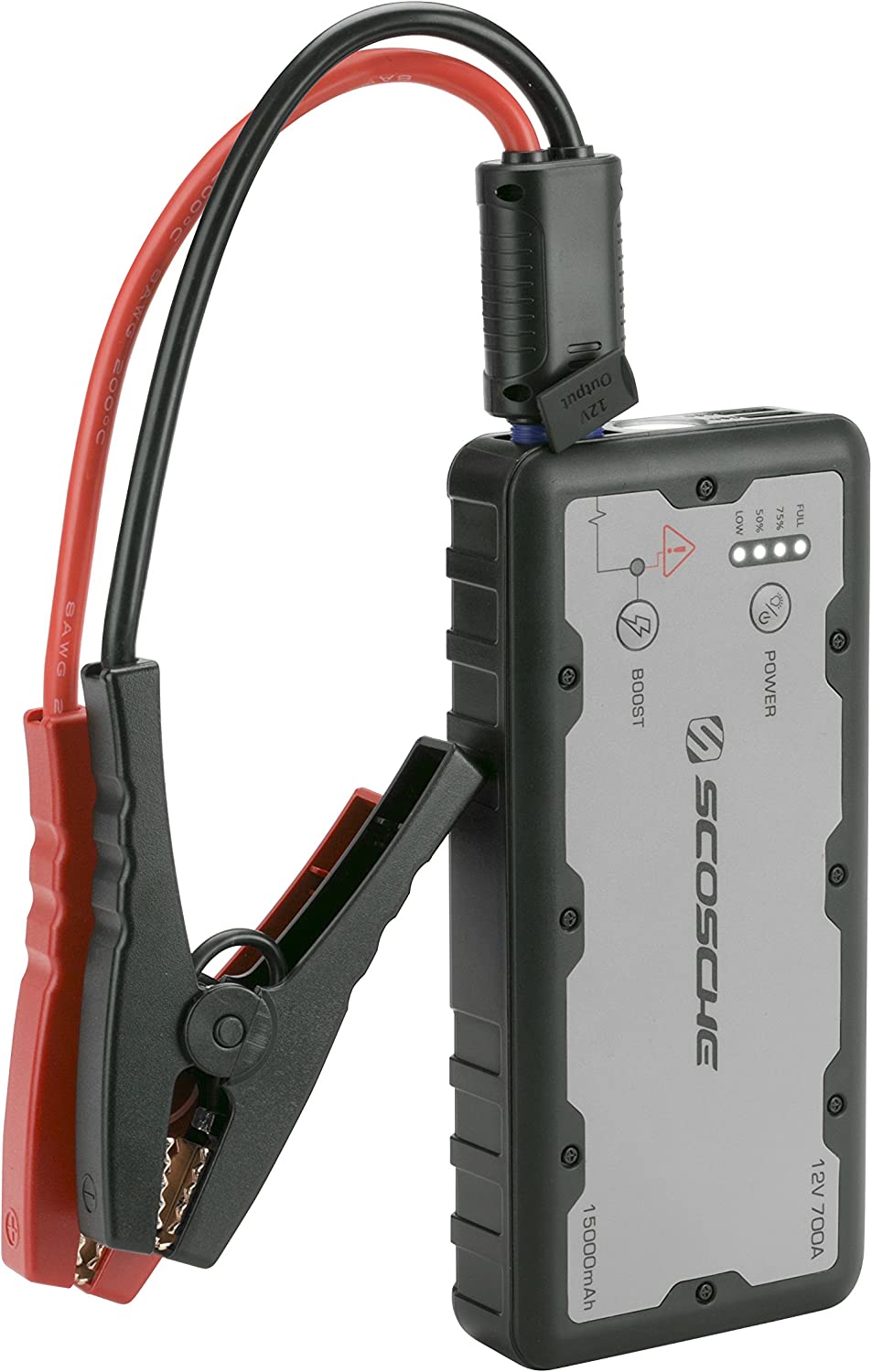 Scosche PBJ700-1 PowerUp 700 Amp Portable Car Jump Starter/Device Charger w/ LED