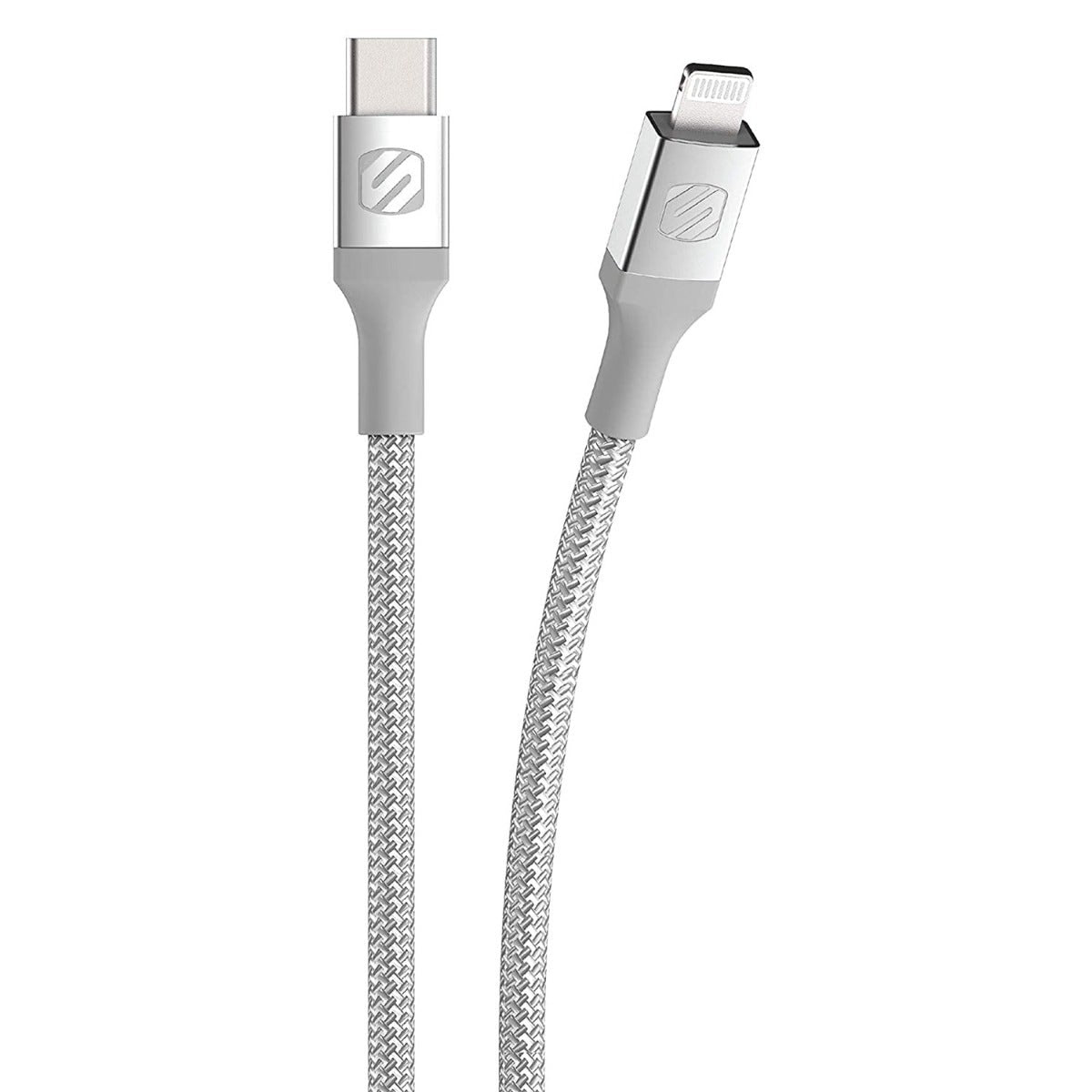 Scoshe Ci4B4SR-SP Strikeline MFI Certified Sync and Charging Cable, 4 Feet, Silver