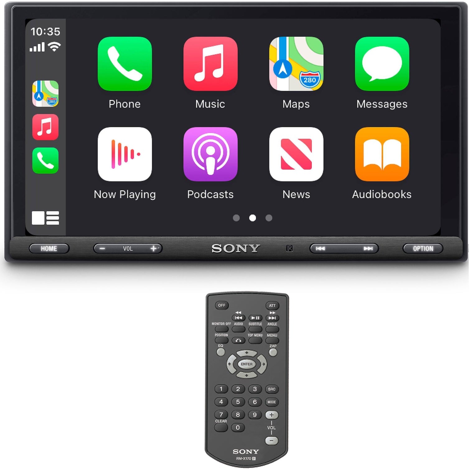 Sony XAV-AX5600 6.95" Car Stereo, 2-DIN Receiver w/ Apple CarPlay & Android Auto