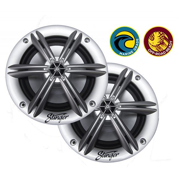 Stinger SEA65S 6.5 Inch Coaxial Marine Speakers