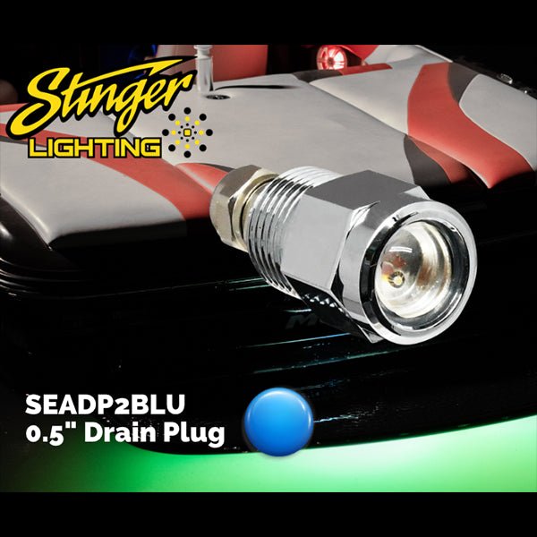 Stinger SEADP2BLU 0.5-Inch Marine LED Drain Plug