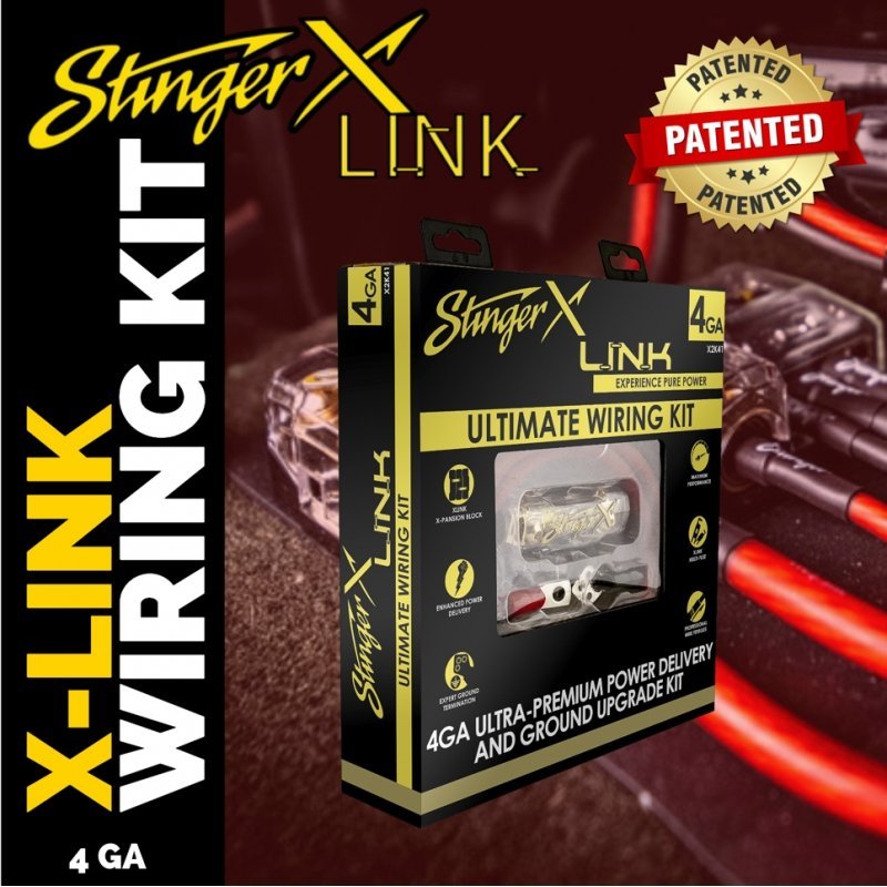 Stinger X X2K41 XLINK 4-Gauge Ultra Premium Amplifier Wiring Kit