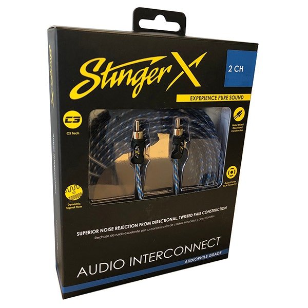 Stinger XI1220 X1 Series 2 Channel 20 Foot RCA Audio Interconnect