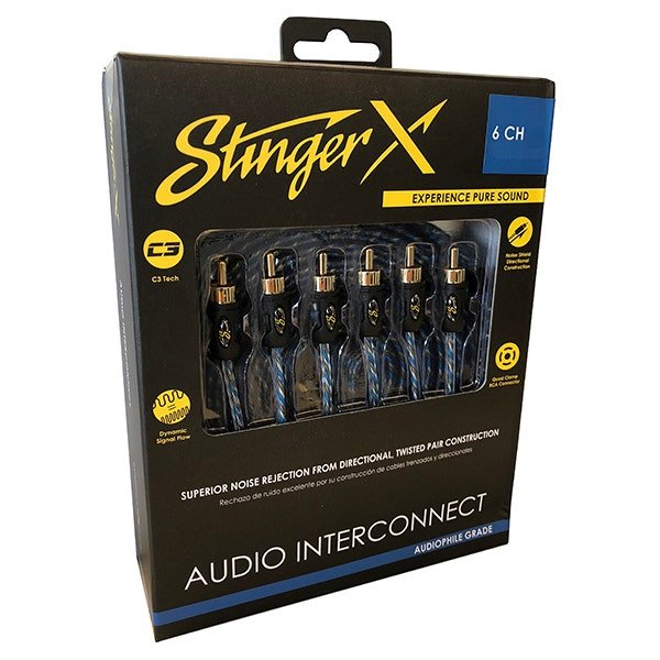 Stinger XI1617 X1 Series 6 Channel 17 Foot RCA Audio Interconnect