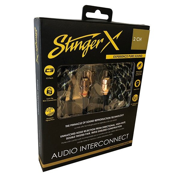 Stinger XI3212 X3 Series 2 Channel 12 Foot RCA Audio Interconnect