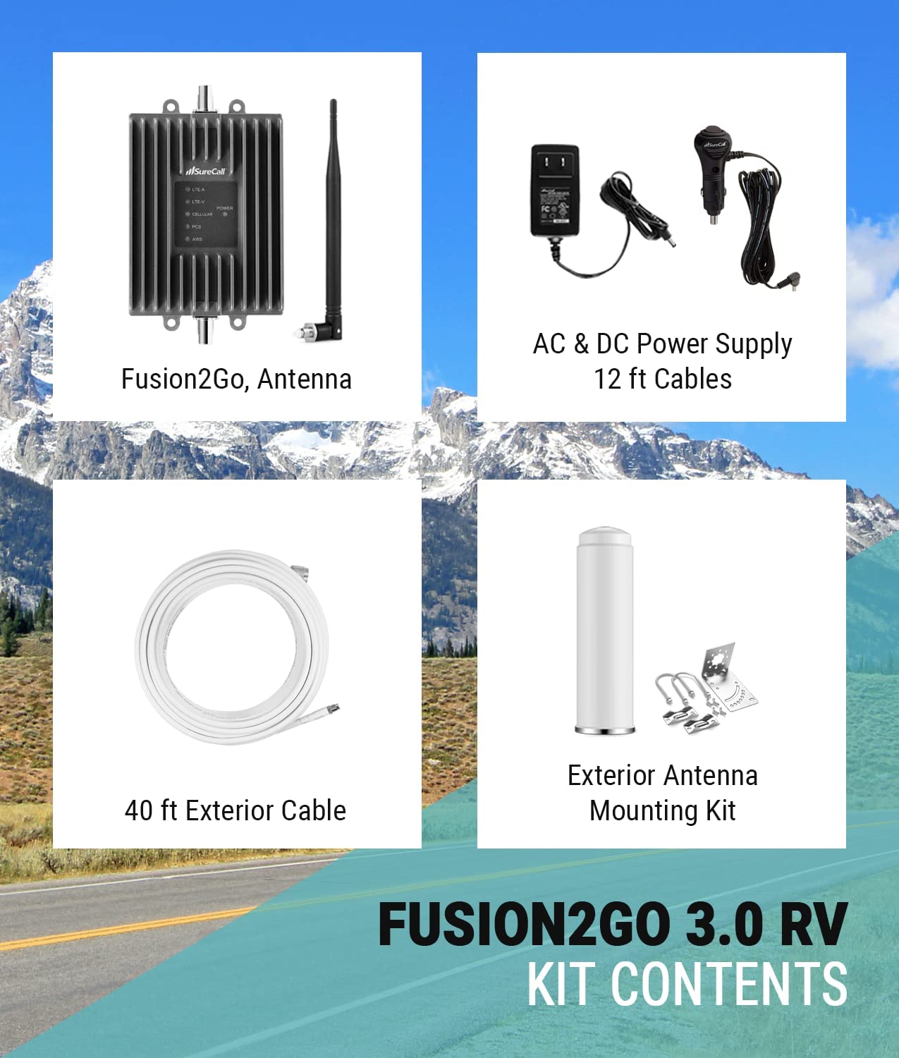 SureCall Fusion2Go 3.0 Kit Contents