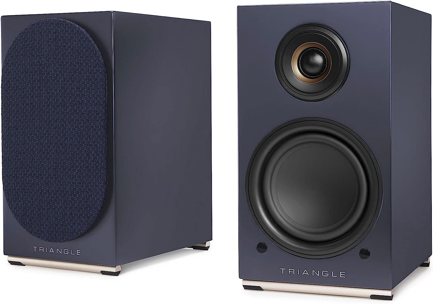 Triangle Audio AIO Twin HiFi Bluetooth/WiFi Home Audio Bookshelf Speakers - Blue