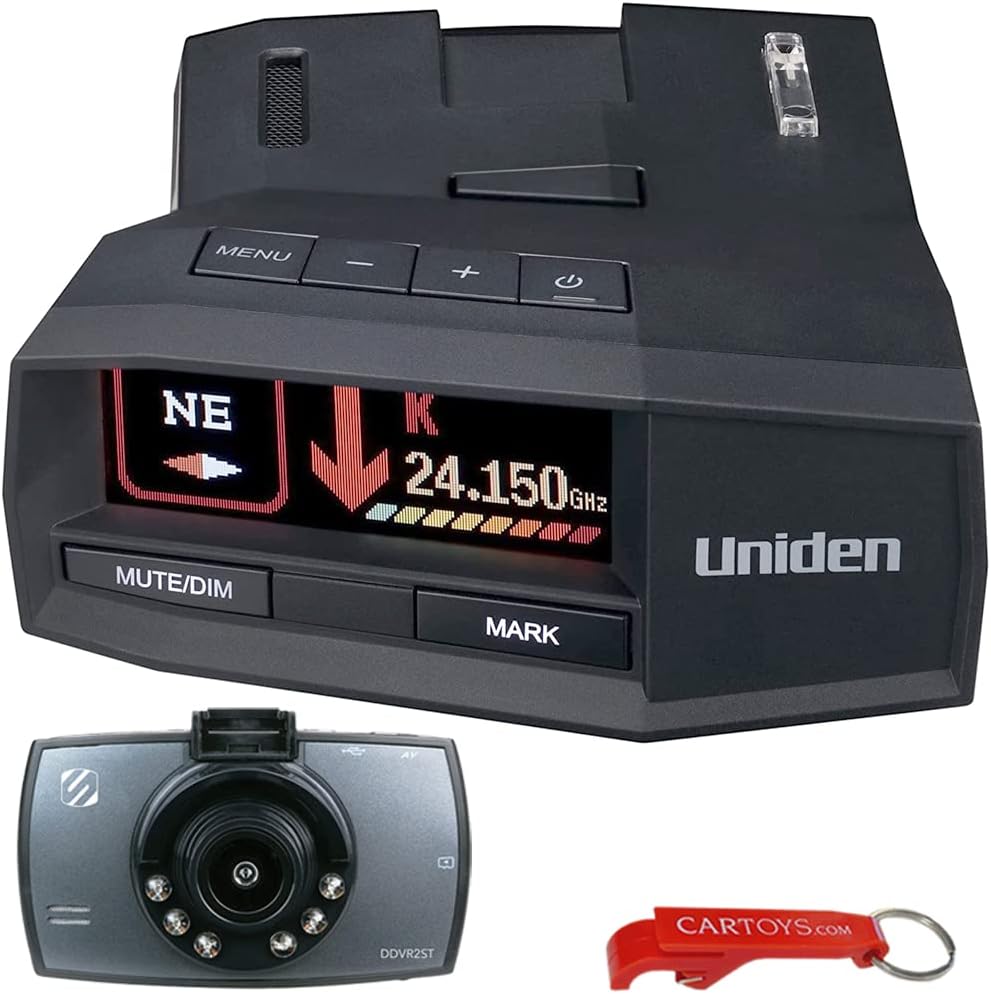Uniden R8 Radar/Laser Detector with Dash Cam & GPS