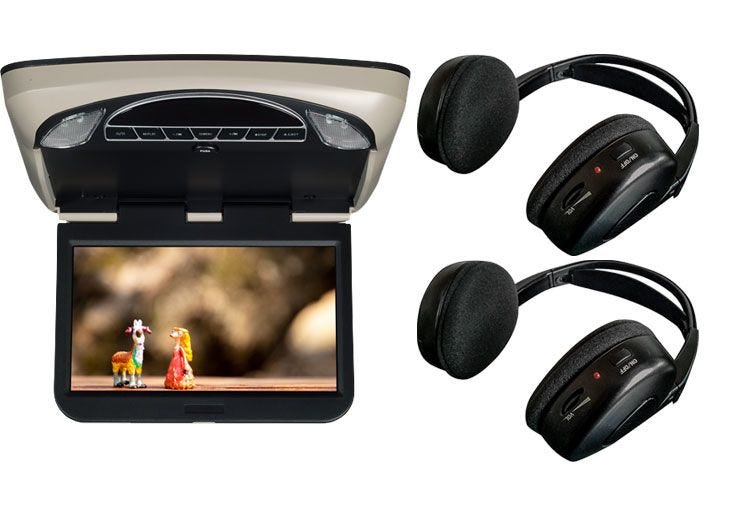 Voxx VXMTG13 Car Backseat Entertainment Overhead Video Monitor, Streaming or DVD